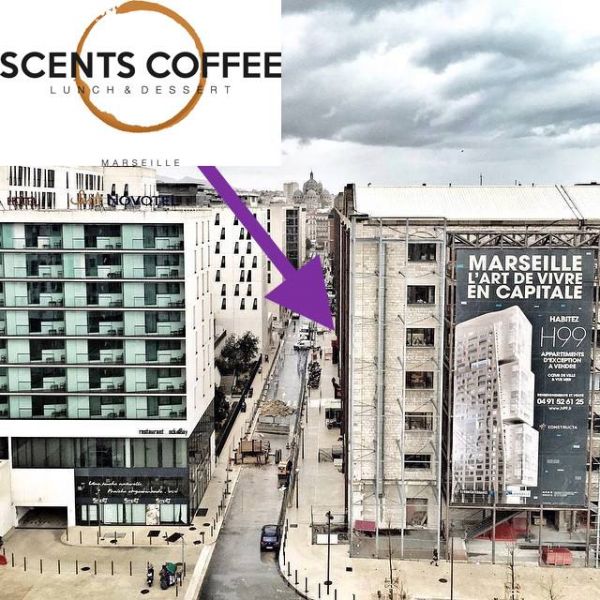 Restaurant rapide salon de thé aux Docks Scents Coffee à Marseille